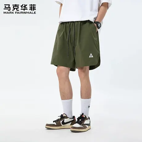 马克华菲男士休闲短裤宽松2025新款夏季薄款美式潮流五分裤子男X图片