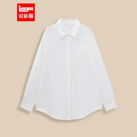 IEF/爱依服2025夏季新款法式设计感通勤百搭宽松显瘦衬衫上衣商品大图