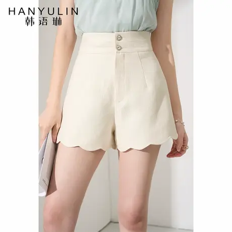 高腰a字显瘦短裤女2025新款爆款夏季小个子高级感小众设计感裤子商品大图