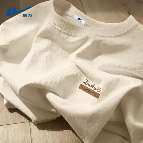 回力t恤男短袖纯棉正肩男士衣服2025新款男生青少年半袖男款夏季D商品大图