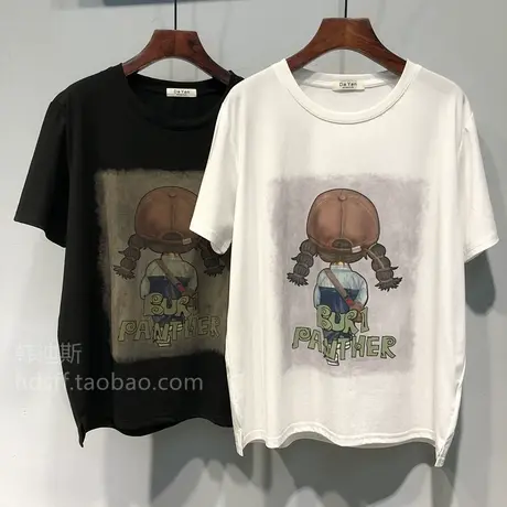 2025夏装 韩国东大门新款可爱卡通小女孩韩版宽松显瘦短袖T恤女潮图片