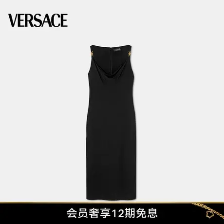 【宁艺卓同款】VERSACE/范思哲 女士Medusa美杜莎迷笛连衣裙图片