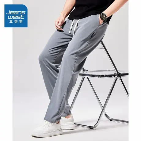 LR真维斯男装 2025秋季新款美式街头复古风时尚百搭款男款牛仔裤图片