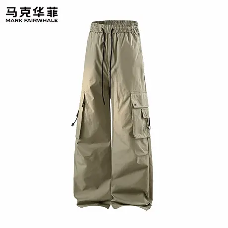 马克华菲夏季伞兵工装裤男2025新款宽松户外登山运动休闲裤子潮X商品大图