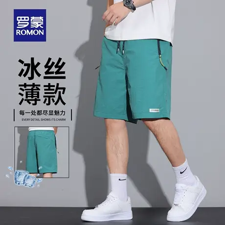 罗蒙夏季男款工装休闲短裤轻薄透气宽松显瘦简约运动五分裤子N1Z商品大图