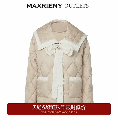 【奥莱】MAXRIENY复古小香风羽绒服外套女图片