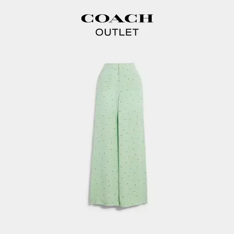 COACH/蔻驰奥莱女士印花长裤图片