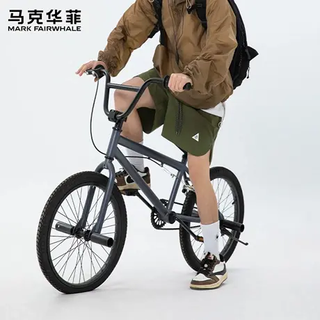 马克华菲短裤男夏季2025新款宽松休闲五分裤男生美式复古中裤子X图片