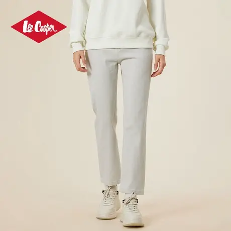 Lee Cooper女士浅色牛仔裤2025春季新款高腰显瘦直筒裤百搭长裤子商品大图
