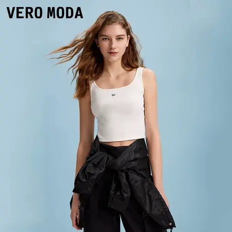 Vero Moda奥莱背心女2025夏季新款字母装饰休闲舒适高街潮流内搭商品大图