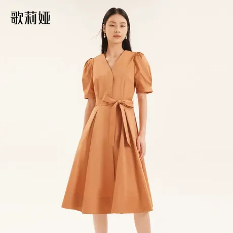 歌莉娅秋季新款收腰连衣裙1A7C4K120商品大图