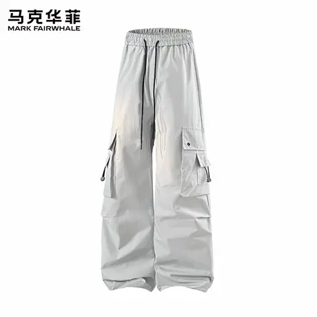 马克华菲伞兵工装裤夏季男款2025新款阔腿宽松休闲裤男士裤子薄X商品大图