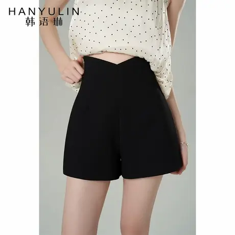 高腰a字显瘦短裤女2025新款爆款夏季高级感小个子小众设计感裤子商品大图