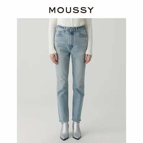 MOUSSY 丹宁风经典水洗铅笔裤小脚口休闲牛仔裤女010GAA12-2730商品大图