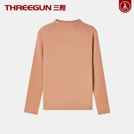 THREEGUN/三枪女士半高领打底衫保暖上衣单件女生秋衣少女内衣冬商品大图