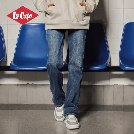 Lee Cooper美式复古牛仔裤女2025春季新款宽松直筒百搭牛仔裤图片