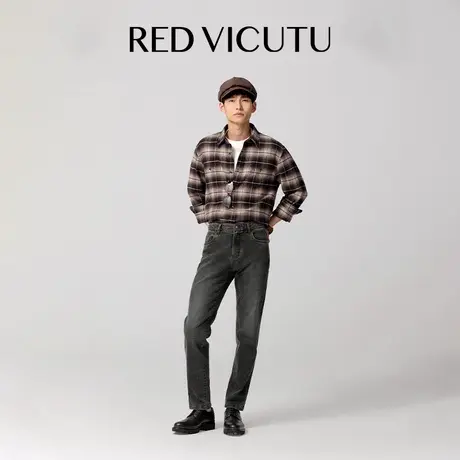 VICUTU威可多男牛仔裤舒适亲肤经典百搭裤子商务通勤时尚休闲长裤图片