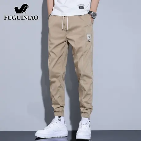富贵鸟男士休闲裤夏季新薄款宽松束脚九分运动卫裤锥形长裤子男潮图片