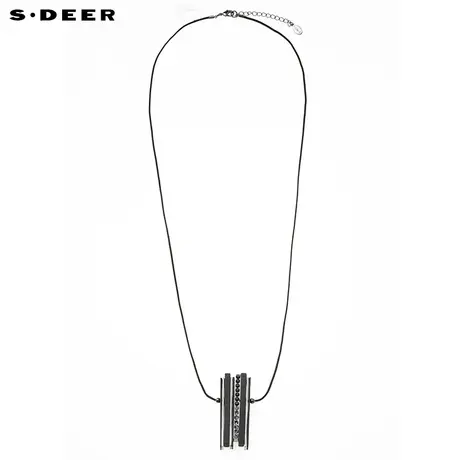 【新品】sdeer圣迪奥女装现代解构几何立体装饰项链S16384384图片