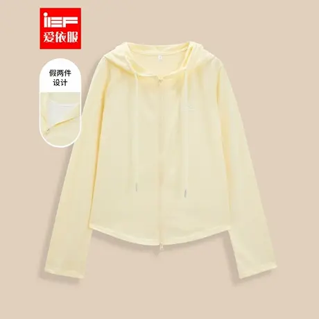 IEF/爱依服2025夏季新款韩版休闲温柔风假两件设计慵懒百搭上衣商品大图