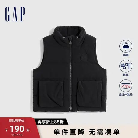 【断码优惠】Gap男幼童秋季LOGO保暖发热羽绒服儿童装马甲720762图片