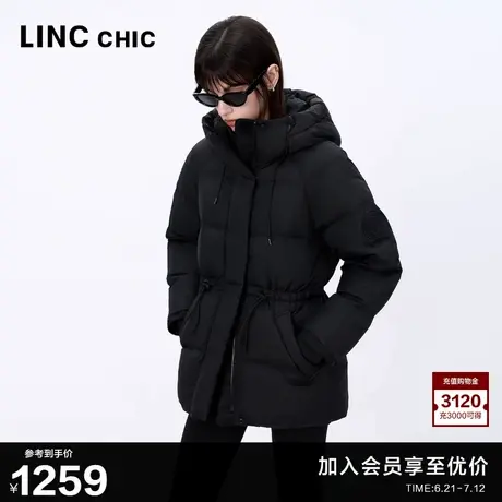 LINC金羽杰女士羽绒服冬季2024新款多彩面包服短款羽绒服女2191Y商品大图