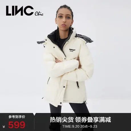 LINCCHIC金羽杰羽绒服女机能面包服短款羽绒服女冬季Y21802086商品大图