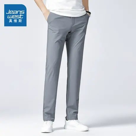 WX真维斯男装2025夏季新款修身塑形显瘦百搭潮流商务休闲西裤爸爸图片