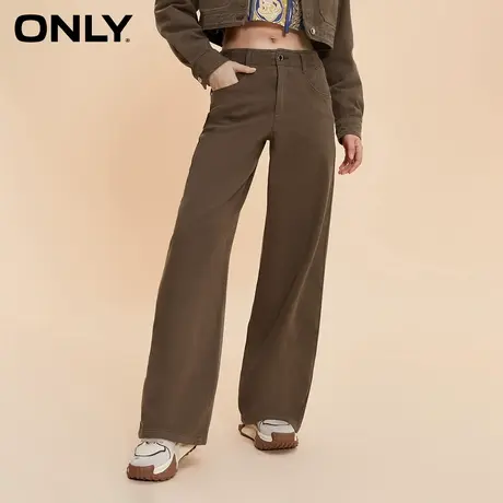 ONLY奥莱夏季时尚百搭宽松高腰老爹裤长裤牛仔裤女商品大图