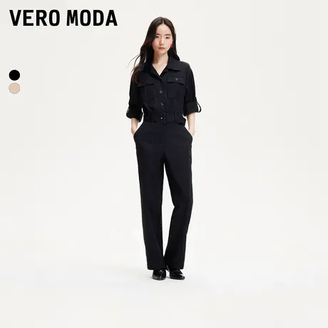 Vero Moda奥莱连体裤女2025夏季新款系带收腰显瘦休闲通勤百搭商品大图