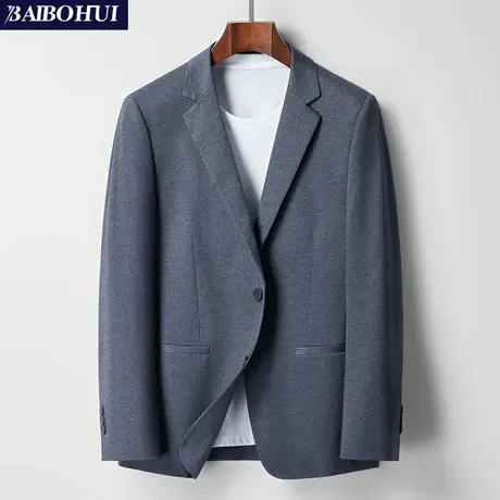 春秋薄款商务西服外套男修身2024新款百搭男士休闲小西装单西上衣商品大图