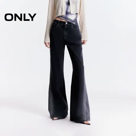 ONLY2025夏季新款舒适磨白显瘦修容水洗高腰长裤喇叭裤牛仔裤女图片