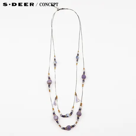 【新品】sdeer圣迪奥专柜正品女装极简层次装饰项链S16184376图片