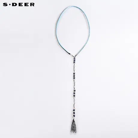 sdeer圣迪奥女金属感闪亮点缀装饰腰链S16284307图片