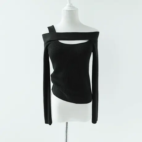 【直播】粉红大布娃娃时尚性感打底针织衫图片