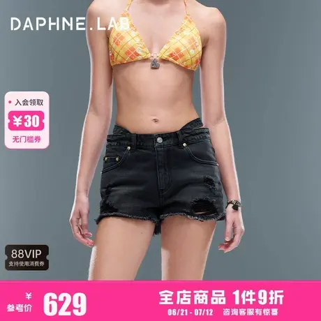 DAPHNE LAB25SS 双腰头牛仔短裤女商品大图