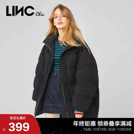 LINC金羽杰2020 冬新款时装都市加大廓形羽绒服女外套2044498商品大图