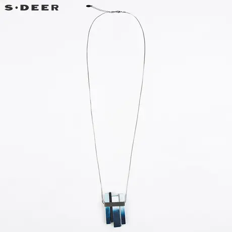 【新品】sdeer圣迪奥女现代建筑感吊坠项链S16184363图片
