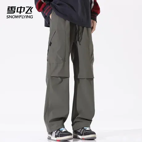雪中飞休闲裤2025春秋季新品日常百搭宽松多口袋透气舒适耐磨长裤商品大图