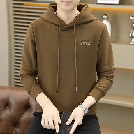 连帽卫衣男士2025春秋新款潮流时尚休闲百搭长袖T恤打底衫上衣服商品大图