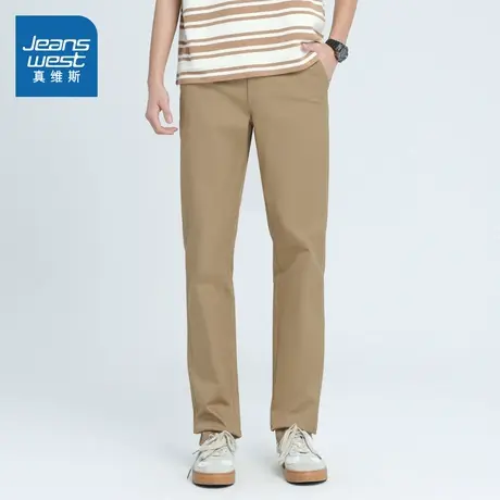 SA真维斯男装2025秋季新款 潮流时尚纯色宽松休闲百搭男士长裤图片