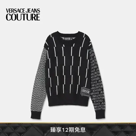 【限时优惠】VERSACE JEANS COUTURE男Piece Number套头衫图片