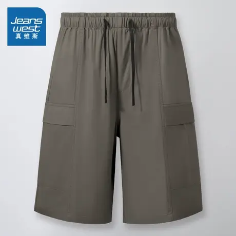 SA真维斯男装 2025秋季新款男士韩式复古时尚休闲百搭款男装短裤图片