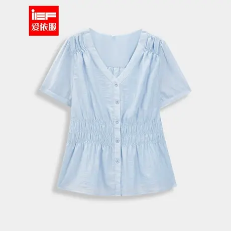 IEF/爱依服【微胖】大码女装2025夏季新款韩版温柔通勤气质裙上衣图片