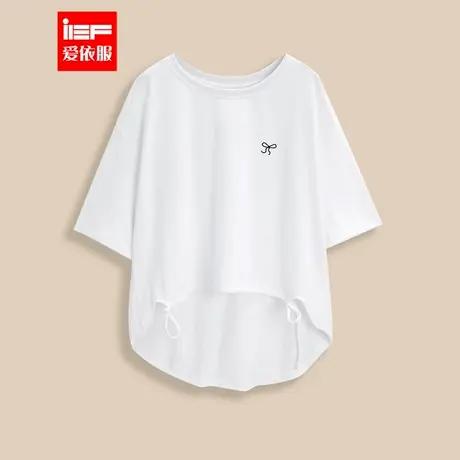 IEF/爱依服上衣2025夏季新款韩版简约休闲通勤气质百搭宽松T恤女商品大图