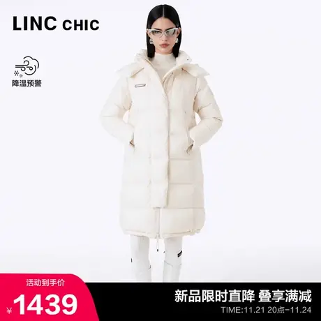 LINCCHIC金羽杰中长款羽绒服女冬季2023新款都市简约通勤6266商品大图