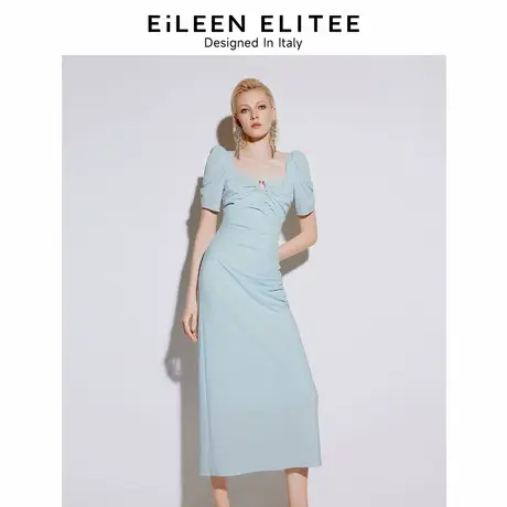 【意大利设计】朗姿法式设计感长裙夏季气质高级感连衣裙2024新款商品大图