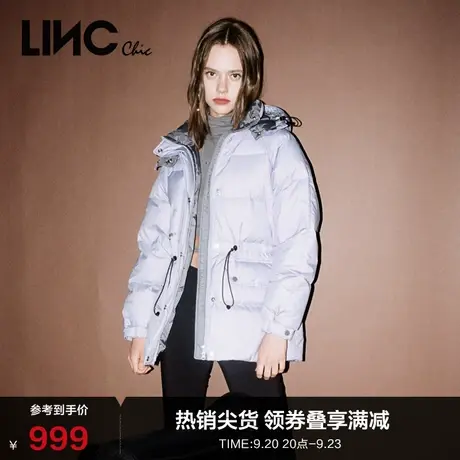 LINCCHIC金羽杰羽绒服女新款短款都市机能羽绒服女冬季Y22802320Y图片