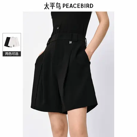 【来了就好】太平鸟时尚西装短裤商品大图