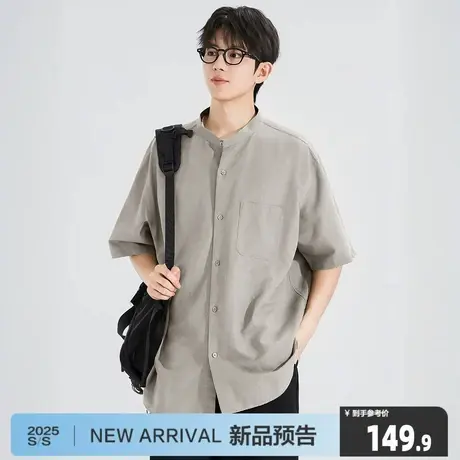 唐狮新款男短袖衬衫商品大图